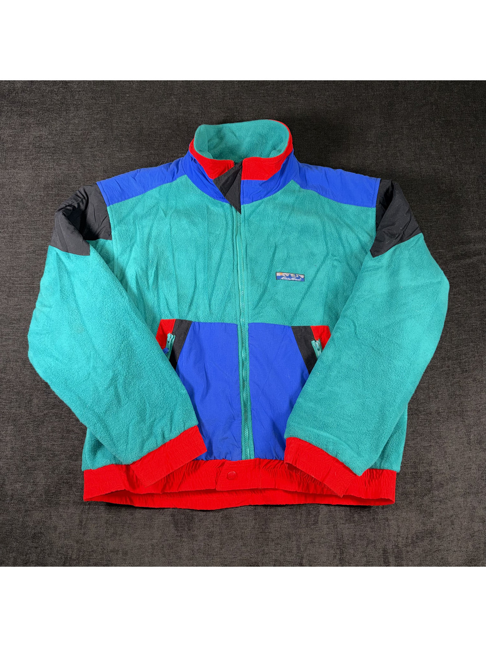 Eddie Bauer Men's Colorblock Fleece Jacket Size M
